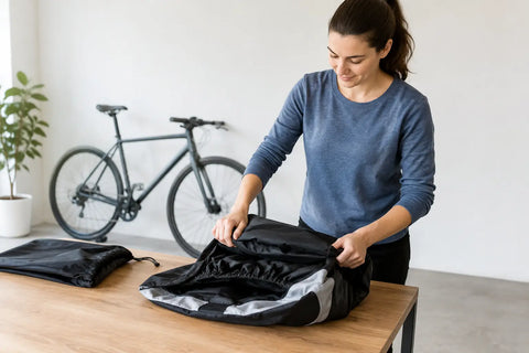 Comment plier une housse vélo facilement