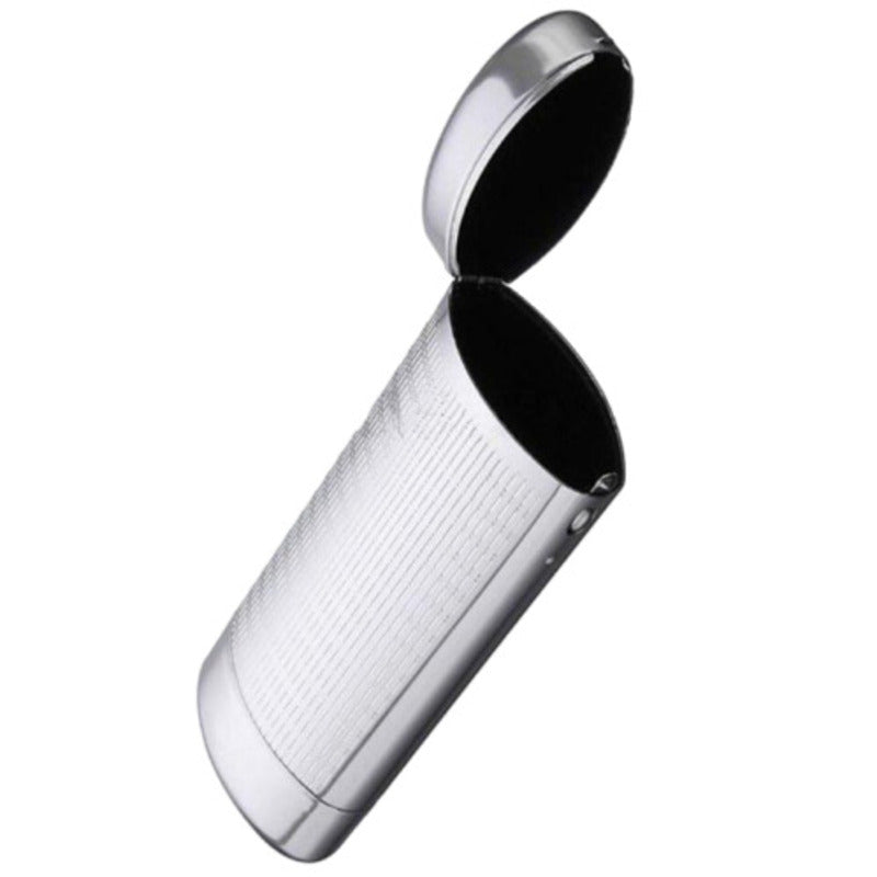 Étui Ancien Pour Lunettes En Aluminium - Marque Romus Germany - Occasion Bon état - Monture Argentée