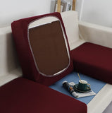 Housse de Coussin Canapé <br> Extensible Bordeaux