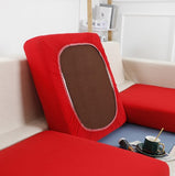 Housse de Coussin Canapé <br> Extensible Rouge