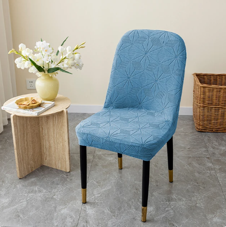 Housses De Chaise Extensibles Gris Beige - Lot De 1, 2 Ou 4 - Pour Salle à Manger, Mariage, Restaurant - Style Scandinave - 3