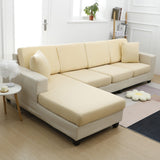 Housse de Coussin Canapé <br> Extensible Beige