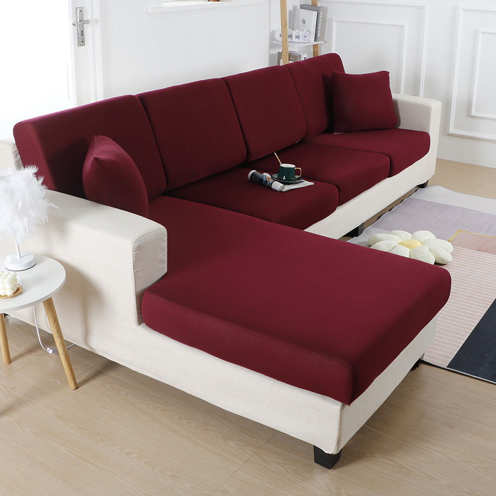 Housse De Coussin De Canapé En Cuir PU Imperméable - Extensible - Plusieurs Tailles (1 à 4 Places) - Protection Anti-taches