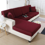 Housse de Coussin Canapé <br> Extensible Bordeaux