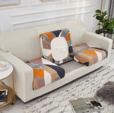 Housse de Coussin Canapé <br> Géométrique Orange