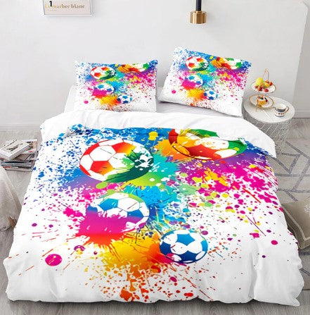 Housse de Couette Foot Blanche | 1001 Housses