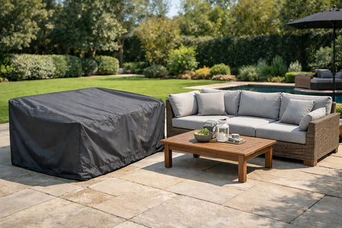Bâche ou housse pour salon de jardin ?