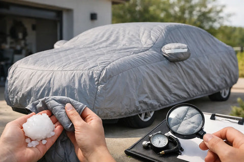 Test housse voiture anti grêle: que vérifier ?