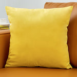 Housse de coussin 40x40 Velours Jaune