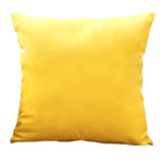 Housse de coussin 40x40 Velours Jaune