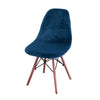 Housse chaise Scandinave <br> Velours Bleu Marine