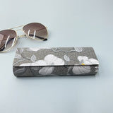 Etui lunette Floral Gris