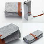 Etui lunettes en feutrine