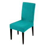 Housse de chaise <br> en Jacquard Bleu Turquoise