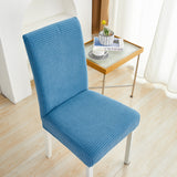 Housse de chaise <br> en Jacquard Bleu