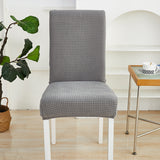 Housse de chaise <br> en Jacquard Gris