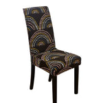 Housse de chaise extensible arcs colorés