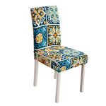 Housse de chaise extensible azulejo