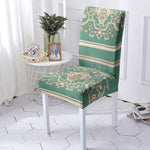 Housse de Chaise Extensible <br> Baroque Vert