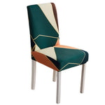 Housse de chaise extensible géométrique chic