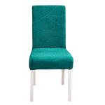 Housse de Chaise Extensible <br> Jacquard Vert Emeraude