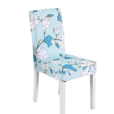 Housse de chaise <br> Fleurie Bleu