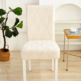 Housse de chaise <br> Florale Beige