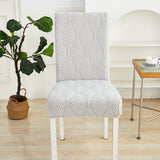 Housse de chaise <br> Florale Gris Clair