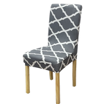 Housse de chaise <br> Géométrique Gris