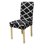 Housse de chaise <br> Géométrique Noir