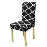 Housse de chaise <br> Géométrique Noir