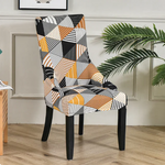 Housse de chaise Inclinée <br> Géométrique Orange