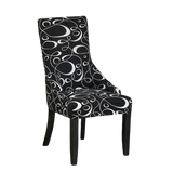 Housse de chaise Inclinée <br> Noir et Blanc