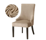 Housse de chaise <br> Inclinée Velours Beige