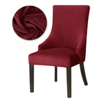 Housse de chaise <br> Inclinée Velours Bordeaux