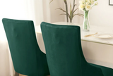 Housse de chaise <br> Inclinée Velours Vert