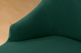 Housse de chaise <br> Inclinée Velours Vert