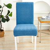 Housse de chaise <br> Labyrinthe Bleu
