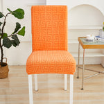 Housse de chaise <br> Labyrinthe Orange