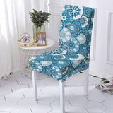 Housse de chaise <br> Mandala Bleu