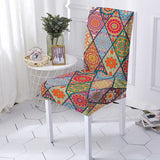 Housse de chaise <br> Mandala Colorée