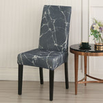 housse de chaise marbre gris