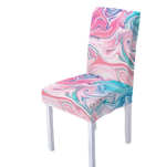 Housse de chaise <br> Marbrée Rose