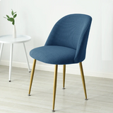 Housse chaise Scandinave <br> Maury Bleu Nuit