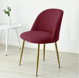 Housse chaise Scandinave <br> Maury Bordeaux