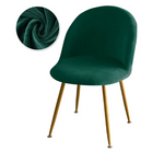 Housse chaise Scandinave <br> Maury Velours Vert