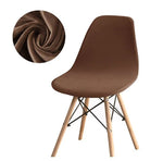 Housse chaise Scandinave <br> Velours Café