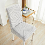 Housse de chaise <br> Triangle Gris Clair