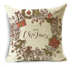 Housse de coussin 40x40 <br> Lin Christmas