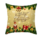 Housse de coussin 45x45 <br> Merry Christmas Vert